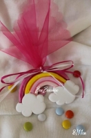 Κεραμικό ουράνιο τόξο ροζ σμάλτο